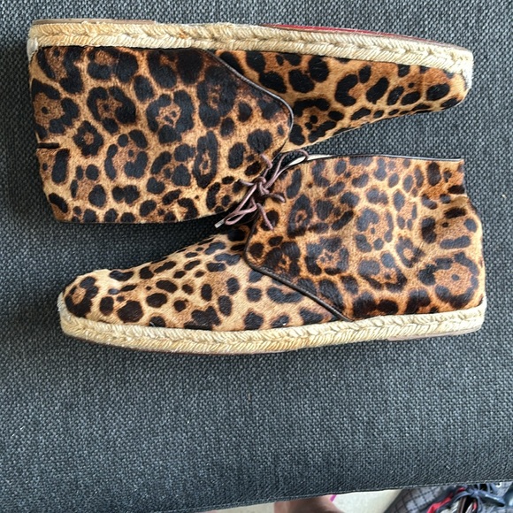 Leopard Print Espadrille Men Shoes - Picture 2 of 16